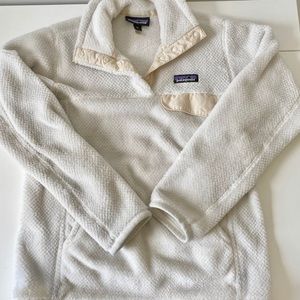 SOLD white patagonia pullover
